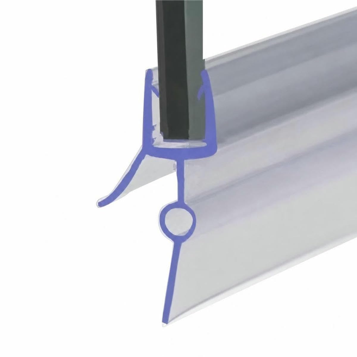 Tbskuy 23.0Mm Gap For 4-6Mm Glass Bath Shower Screen Door Seal Strip 4-6Mm Rubber Glass Door Weatherstrip Portable Up To 30Mm Window Glass Accessories Household-23.0Mm Gap-For 4-6Mm Glass-1Pcs 50Cm