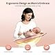 Ixdregan Babywippe Elektrisch - App & Fernbedienung Babyschaukel Elektrisch Mit 3 Timer, 5 Schaukelgeschwindigkeiten, 10 Musik, Bluetooth Verbindung Weich Gepolstert Baby Wippe (APP Rosa)