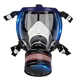 YYSHTT Full Face Gas Mask,Gas Masks Survival Nuclear and Chemical with 40mm Activated Carbon Filter- Ideal for Survival,Construction and Industrial Use