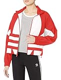adidas Originals Women's Large Logo Track Top, Lush Red/White, XL