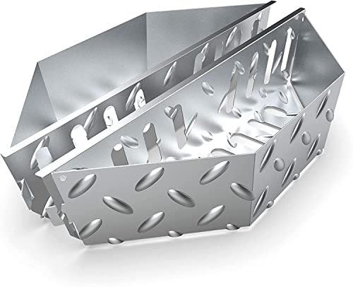 STANHERD Stainless Steel Charcoal Briquette Basket for Kettle Grill, Char-Basket Coal Fuel Holder, Kettle Charcoal Grill Accessory for Weber 22