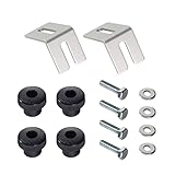 POWERTEC 71334 Multi Track Brackets and Clamping Knob Hardware Kit with Hex Bolt Fasteners 1/4