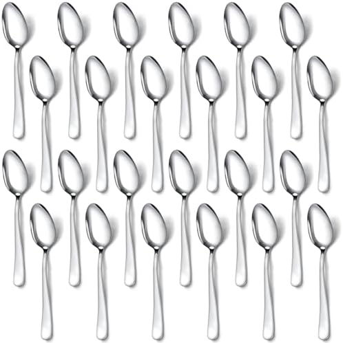 Coffee Spoons, 24-Piece Espresso Spoons, 4.7-Inch Small Spoon for Coffee, Tea, Desserts & Appetizers, Dishwasher Safe