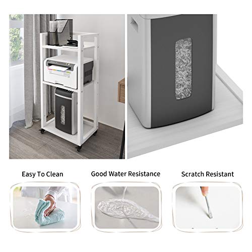 Image of Natwind 3-Tier Tall Printer Stand,Shredder Stand Computer Host Holder,White