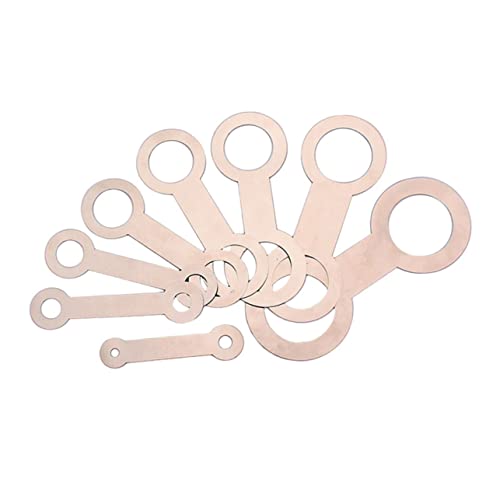 BESPORTBLE 8pcs Saxophone Mat Tool Cushion Along with Pad Iron Saxophone Leveling Tool Instrument Pads Repair Tool Pad Leveling Rings Silver