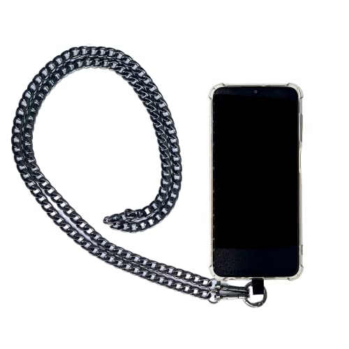 Labs Line Strap Black Metal Lanyard Holder Phone Include Universal Connector with Gold Ring