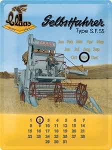 Kalender Blechschild Claas Selbstfahrer 30 x 40 cm : Amazon.de: Sonstiges