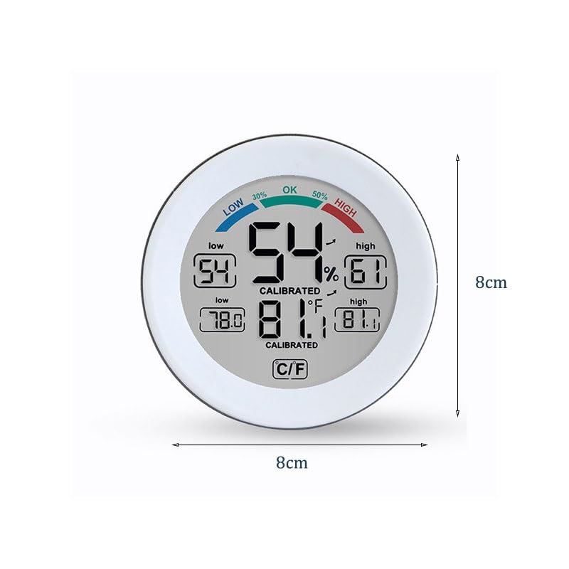 ABS Mini Electronic Thermometer Hygrometer Memory Indoor Touchscreen