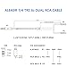 ALEKOR RCA to Quarter Inch Insert Cable - Dual RCA Male to 1/4 Inch TRS Stereo Male Y Splitter Cable - 3 Foot