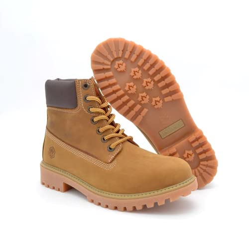 Bottines Lumberjack Homme River en cuir marron taille 41