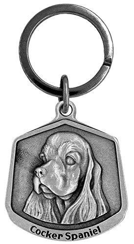 Hampshire Pewter Cocker Spaniel Dog Keychain