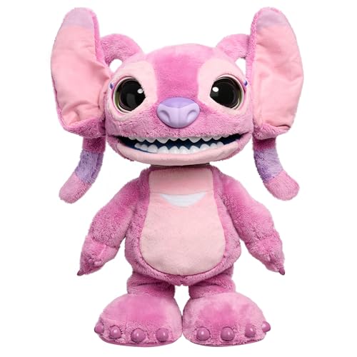 Disney Stitch Ultimate Angel Interactive 17' Plush Toy, 100+ Sounds & Reactions, Moves Like a Real-Life Angel, Amazon Exclusive, Toy for Fans, Girls, Boys, Kids 3 and Up by Just Play