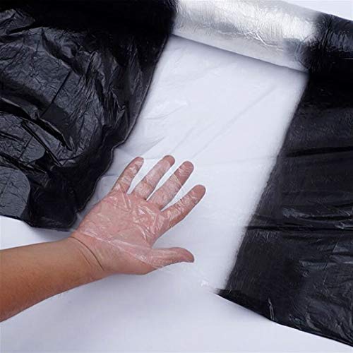 FIDALIKA 5m 2-Rows White Agriculture Black Film, Vegetable Planting Plastic Mulching Film, For Plants Pest Weed Control Keep Warm Grow Film (Size : Width 1.0m)