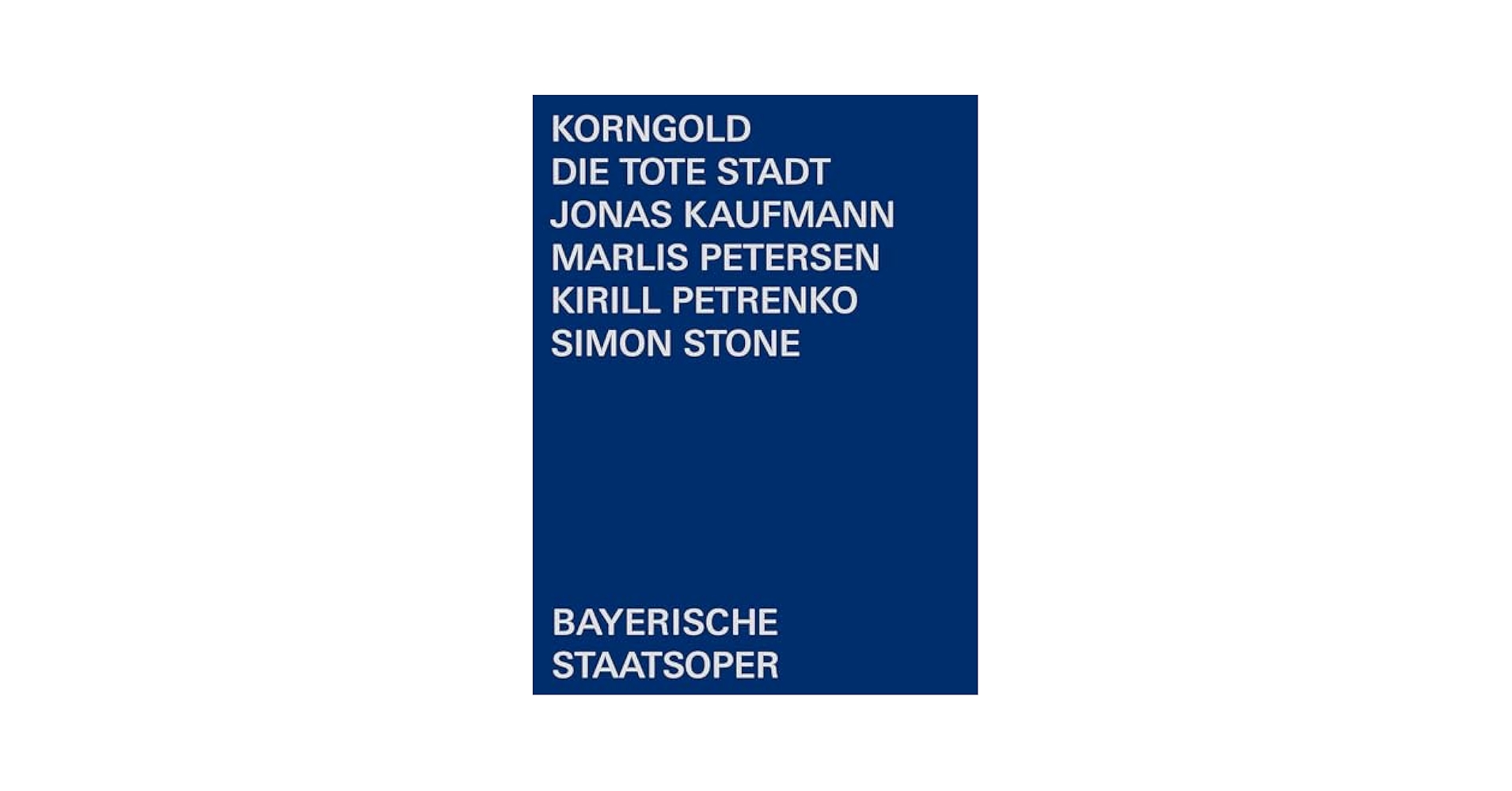 Amazon.com: Die Tote Stadt : Bayerische Staatsope: Movies & TV