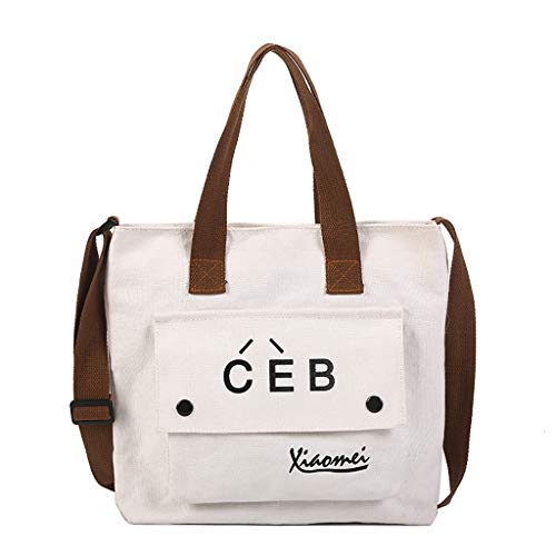 Luckycat Bolsos de Mujer Lona Impermeable Bolso Misako Bandolera Hombre Bolsa para Mujer Viajar Crossbody Bag Nylon Waterproof Bolsos de Mujer Bolso Bandolera Lona Multifunción Bolso con Tirantes