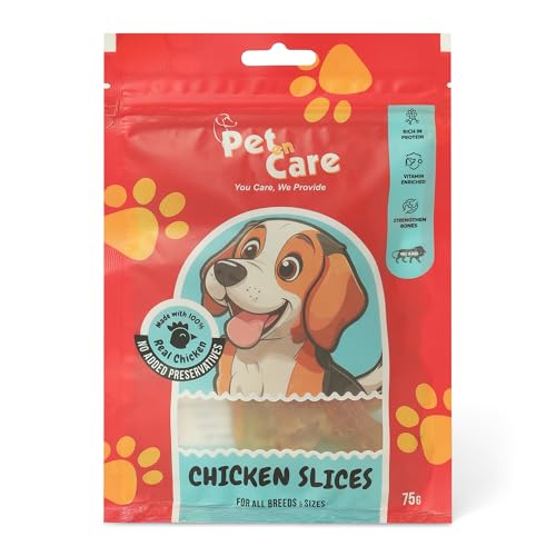 Image of Chicken Slices Dog Treats, 75g Chicken | Vitamin Enriched | All Breed and Sizes