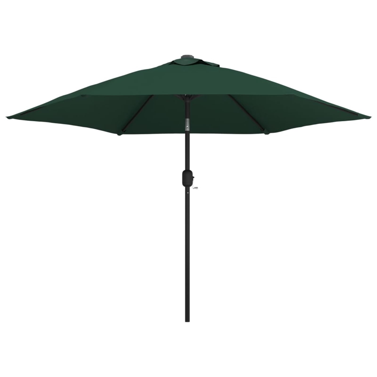 Homgoday Sombrilla voladiza de jardín con LED Verde Sombrilla Terraza Exterior, Sombrilla Jardín Grande Orientable Jardín Parasol Balcón