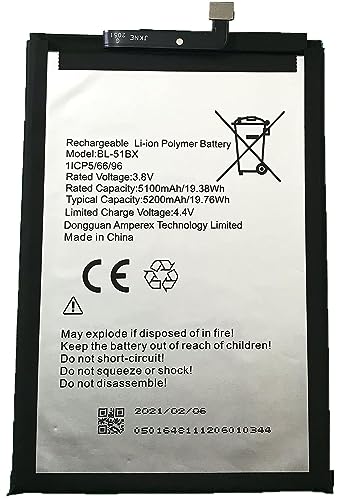 Image of Original Replacement Part 5200 mAh BL-51BX Replacement Part Compatible with Infinix Note 8 Note 8i Hot 10 X692 X683 X683B X682B X682C with 6 Months Warranty