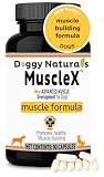 MuscleX™ Canine Muscle Formula Dogs with CaHMB 500 mg and Vitamin D3 - Natural Muscl Building Formula - Helps Reduce Muscle Loss Due to Normal Aging and Improves Recovery from Injury (90 Capsules)
