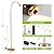 SpeePlant Reading Floor Lamp, 73" Standing Lamp with Dimmable Zoomable LED Spotlight, Adjustable Color Beam and Flexible Gooseneck, Remote & Pedal Control, for Reading Bedroom Crafting (Antique Brass)
