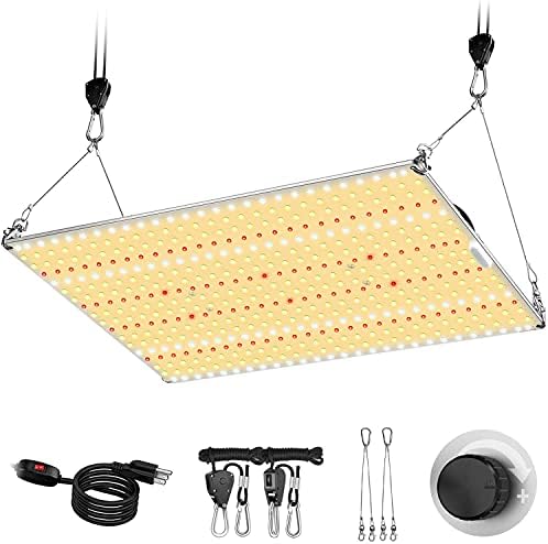 Abriselux A1500 LED Grow Light Dimmable with 4x4ft Coverage and Upgraded Larger Board, Full Spectrum Grow Lamps for Indoor Hydroponic Growing Light with High PPFD (Actual Power 150W)