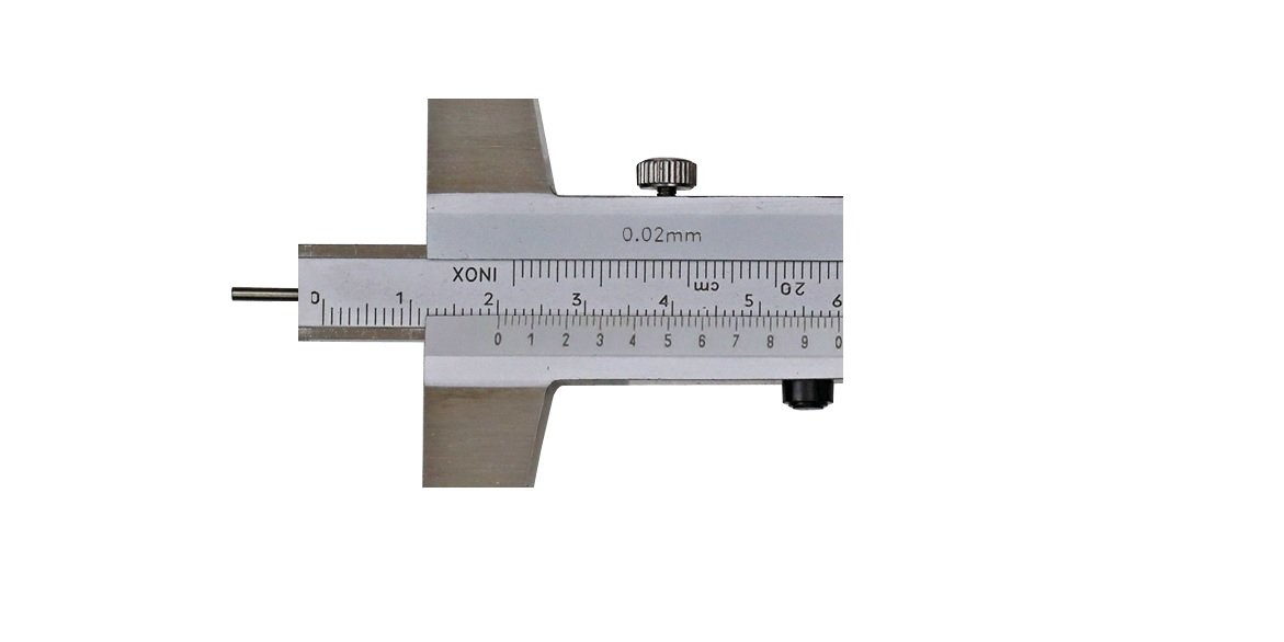 CNC QUALITÄT Tiefen-Messschieber mit Stiftspitze - Messbereich 300 mm - Ablesung 0,02 mm - umsteckbare Stange - DIN862