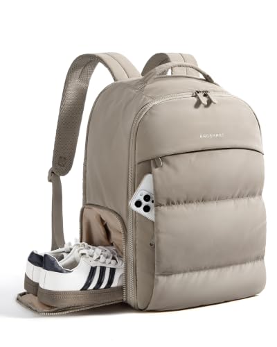 Image of BAGSMART Travel Backpack for Women, Gym Backpack with Shoe Compartment