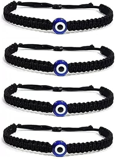SUSVIJ EVILEYE BLACK THREAD Evileye Pack Of 4