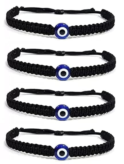 Black Thread Evileye Pack Of 4..
