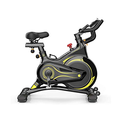 Image of Exercise Bike Stationary Indoor Cycling Bike Trainer High Weight Capacity with Commercial Standard Aerobic Training (Black)