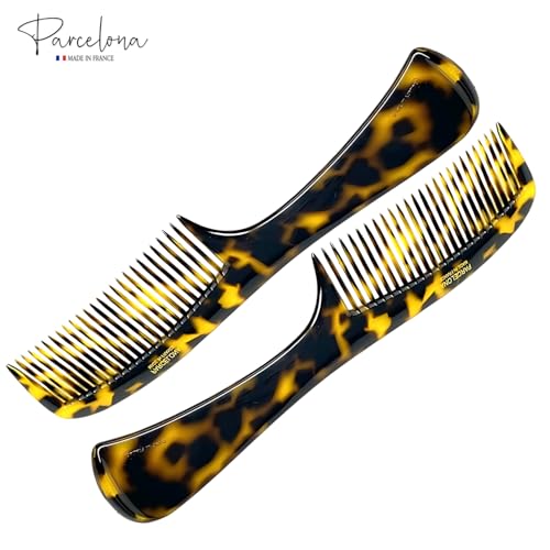 Peines profesionales Parcelona pack 2 22.25 cm amarillo miniatura 5