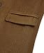ELETOP Men's Trench Coat Winter Wool Jacket Long Overcoat 1801 Camel M