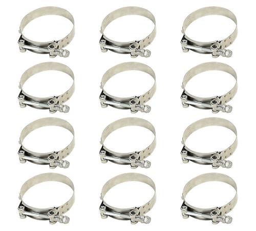 TM USWWAGOODS Replacement for/Fits (12 Pack) T-Bolt Clamp Replaces OEM: TL M01 B06 72