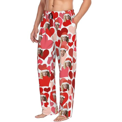 Custom Pajama Pants Custom Pajamas with Face Photo Personalized PJ Pants Christmas Valentine's Day Funny Gifts for Men Women2