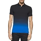 Calvin Klein Men's Slim Fit Ombre Dip Dye Short Sleeve Polo