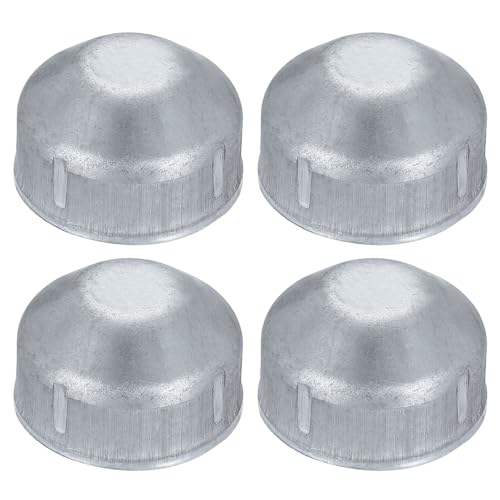 QUARKZMAN 4 Piezas De Tapa Para Poste De Cerca De Cadena De 1-1/4', Tapas Externas Abovedadas De Poste Galvanizadas Tapa Redonda Terminal Ajustable Para Tubería De 1-1/4' OD Para Partes