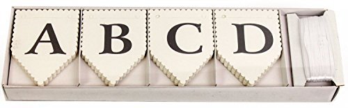 Alphabet Celebration Bunting Kit - White by TheWorks