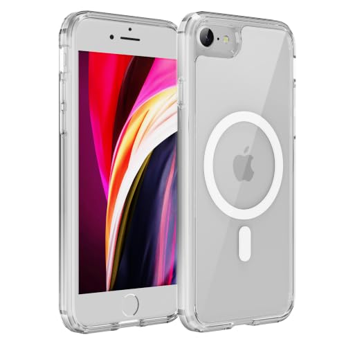 Image of for iPhone Case Translucent Matte Phone Cover, [10 FT Military Grade Drop Protection] Slim Durable Shockproof Protective Bumper (Clear, iPhone SE 2022 /2020 /8 /7)