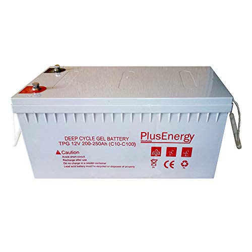 Batería Gel 12V Capacidad 150AH 200AH 250AH   Ciclos Profundos Uso Sistema Solar (250AH Gel)
