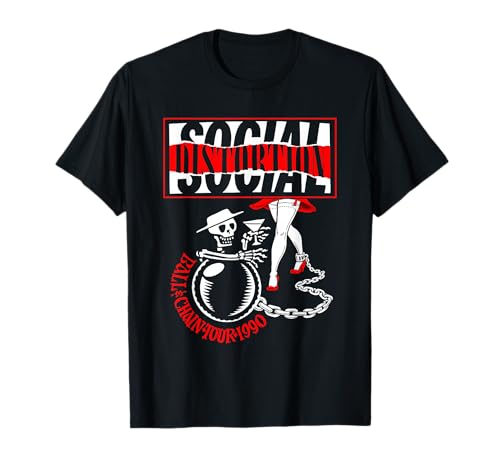 Offizielle Social Distortion Ball und Kette T-Shirt