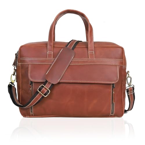 18 Inch Full Grain Leather Briefcase