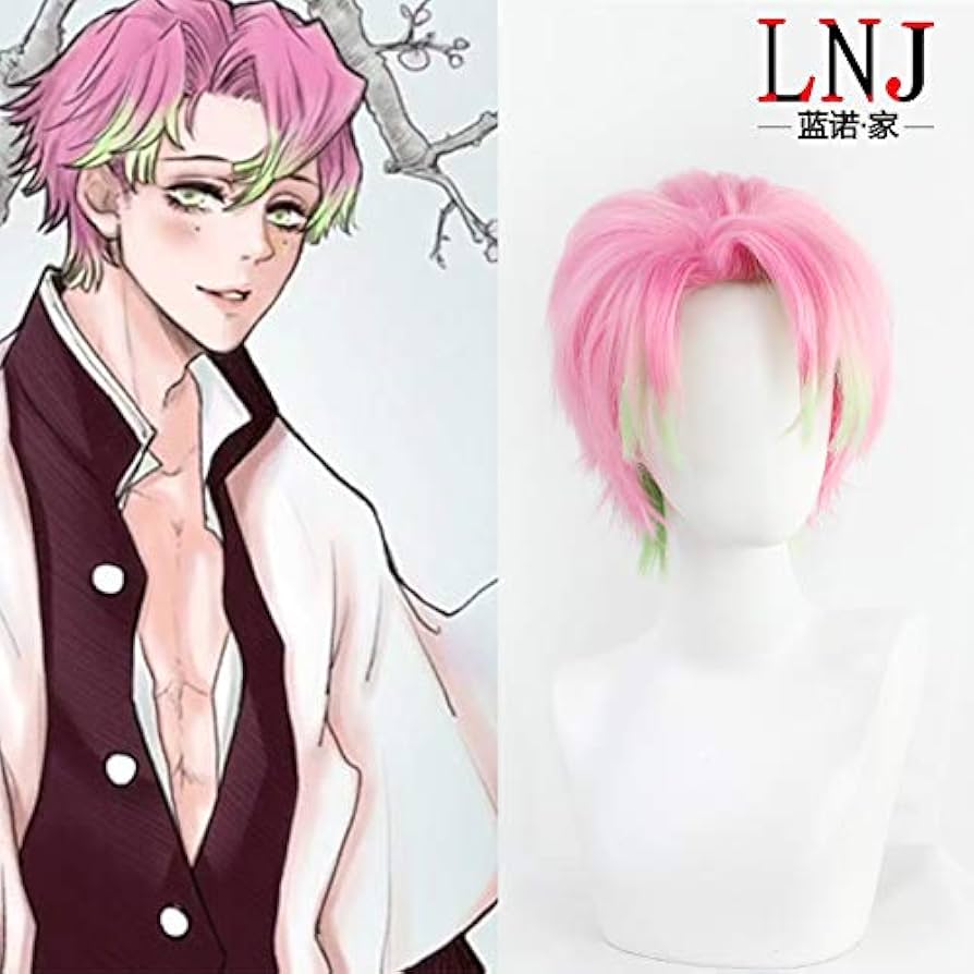 Amazon.co.jp: ウィッグ かつら甘露寺蜜璃 性転換 コスプレ