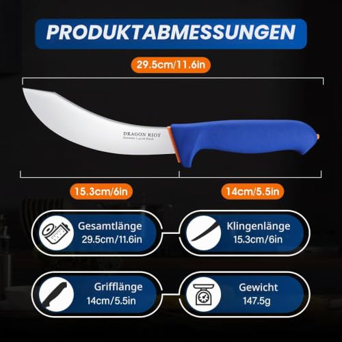 DRAGON RIOT Ausbeinmesser Flexibel, Fleischmesser extrem Scharf – Ansicht 5