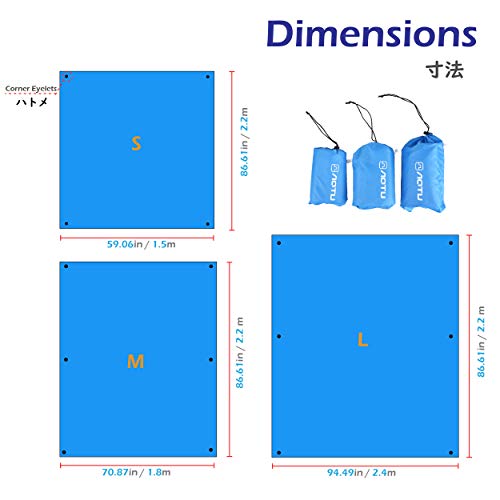 image for Azarxis Waterproof Camping Tent Tarp Hammock Rain Fly Footprint Ground