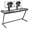 Gaming Bureau, Z-vormige computerbureaus Kantoor Studie Schrijven Bureau PC Computer Laptop Tafel Werkstations…