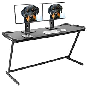 Gaming Bureau, Z-vormige computerbureaus Kantoor Studie Schrijven Bureau PC Computer Laptop Tafel Werkstations…