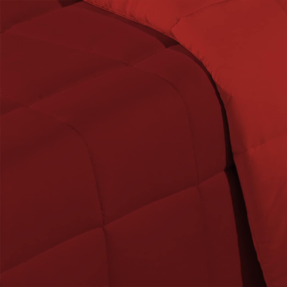 Banzaii Trapunta Invernale in Ecopiuma Double Face Super Soft Due Piazze Matrimoniale 260x260 cm Bordeaux/Rosso