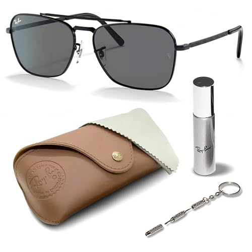 Image of Ray-Ban RB3636 NEW CARAVAN Square Shape Sunglasses for Men & Women with Official Eyewear Kit