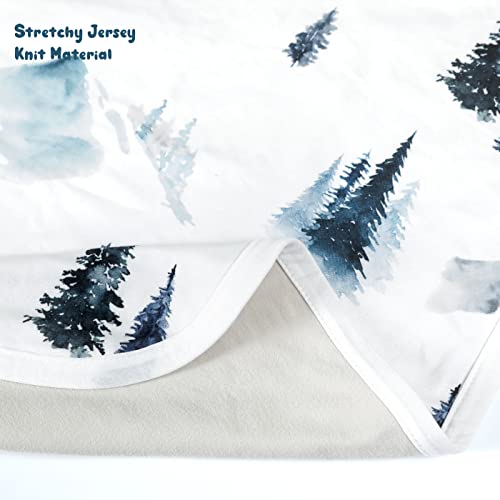 Image of GRSSDER Baby Blankets Super Soft Jersey Knit Swaddle Blanket for Baby Girls and Boys, Double Layer Receiving Blankets 34 x 44 Inches Extra Large for Swaddling, Wild Forest Pattern