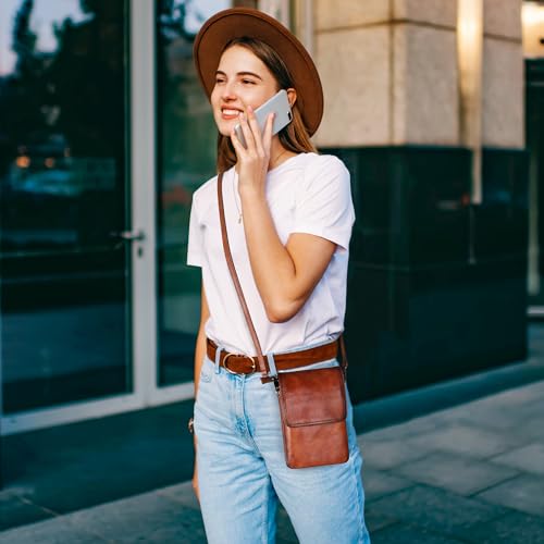 Iswee Anti-Theft Leather Crossbody Bag
